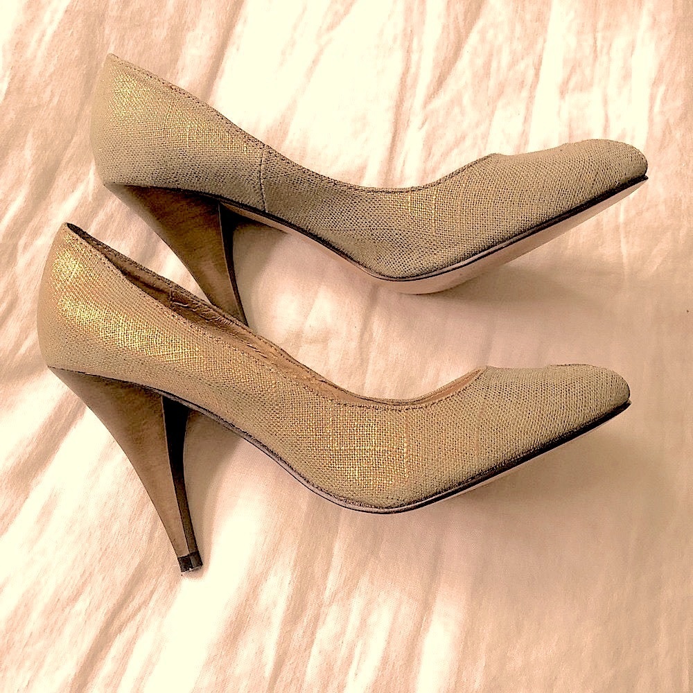 Incredible  - Vintage Charles David stunning peep toe heels never worn. - Picture 4 of 7